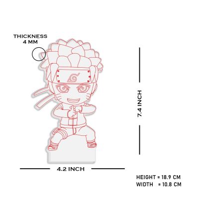 3D Illusion Naruto Night Lamp  Anime Home Decor Light  Automatic Color Changing Light   Gift for Anime Lover  Kids Room Decor Light